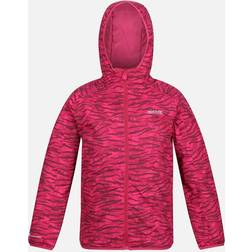 Regatta Kid's Volcanics VI Waterproof Jacket - Berry Pink Print