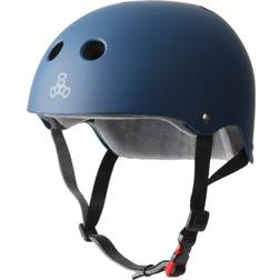 Triple 8 Eight The Certified Sweatsaver Navy Rubber Helmet, Navy Rubber