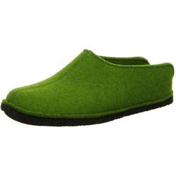 Haflinger Flair Smily Unisex Carpet Slippers, green Größe green