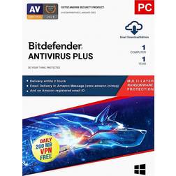 Bitdefender Antivirus Plus 2024 (5-PC 1 year)
