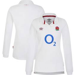 Umbro England Rugby Home Classic Long Sleeve Jersey 2023/24 White Womens