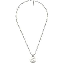 Gucci Interlocking G Pendant Necklace - Silver