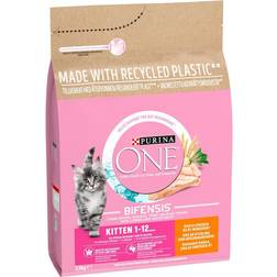 Purina ONE Junior Kitten Chicken & Whole Grains Dry Cat Food Economy Pack: 2