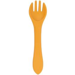 Baby Silicone Weaning Fork Ochre