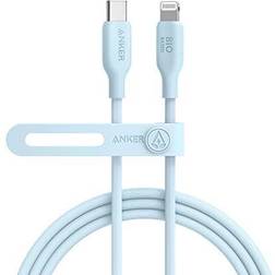 Anker USB-C to Lightning Cable, 541 Cable Misty Blue, 6ft, MFi Certified, Bio-Based Fast Charging Cable for iPhone 13 13 Pro 12 X