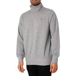 Gant Shield Half-Zip Sweatshirt XXL, GREY