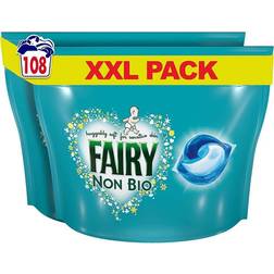 Fairy Non-Bio Washing Liquid Laundry Detergent 54 Tablets 2-pack