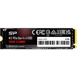 Silicon Power 4TB UD90 NVMe 4.0 Gen4 PCIe M.2 SSD R/W up to 5,000/4,500 MB/s SP04KGBP44UD9005