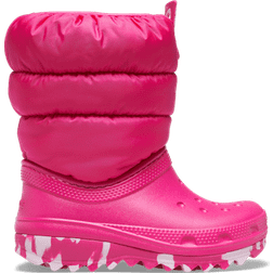 Crocs Kid's Classic Neo Puff Boot - Candy Pink