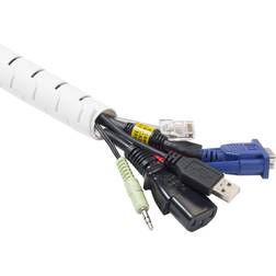 D-Line White 24mm Cable Zipper, L2.5M