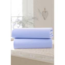 Clair De Lune Pack of 2 Fitted Cotton Cot Bed Sheets