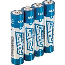 Silverline PowerMaster AAA Super Batteries LR03 Pack of 4