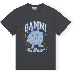 Ganni Relaxed Dream Bunny T-shirt - Volcanic Ash