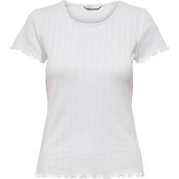Only Carlotta SS Top - White