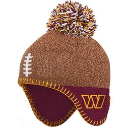 Outerstuff Preschool Brown/Burgundy Washington Commanders Logo Football Head Knit Hat with Pom