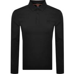 HUGO BOSS Passerby Long Sleeved Polo Shirt - Black