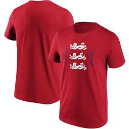 England Pitch Graphic T-Shirt Red Mens