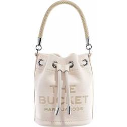 Marc Jacobs Off-White 'The Leather Mini Bucket' Bag 140 Cotton/Silver UNI