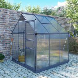 Charles Bentley 6' 6.1' Auminium Framed Green House with Base