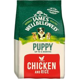 James Wellbeloved Dry Puppy Food Chicken & Rice 15kg x1 bag