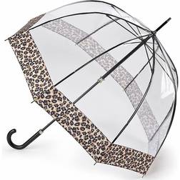 Fulton Luxe Birdcage Umbrella NATURAL LEOPARD