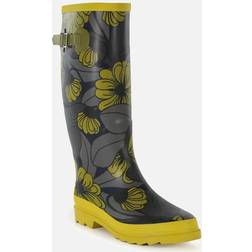 Regatta Womens/ladies Orla Kiely Floral Wellington Boots heligan Yellow