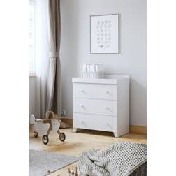Little Acorns Classic 3 Draw Dresser with Changing Unit