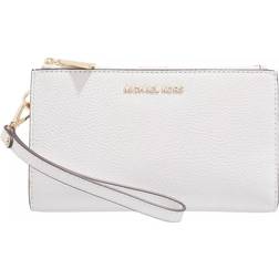 Michael Kors MK Adele Pebbled Leather Smartphone Wallet - Optic White