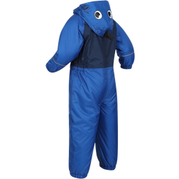 Regatta Kid's Mudplay III Waterproof Puddle Suit - Nautical Blue Dino