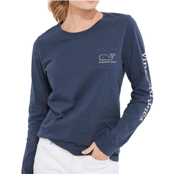 Vineyard Vines Vintage Whale Long-Sleeve T-shirt - Blue Blazer
