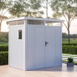 BillyOh 8x5 Centro Pent Metal Shed (Building Area )