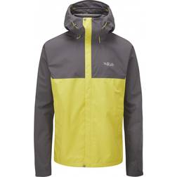 Rab Men's Downpour Eco Waterproof Jacket - Graphene/Zest