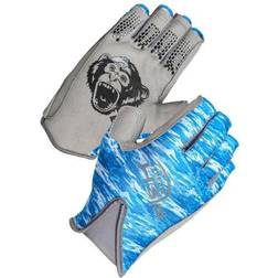 Fish Monkey Pro 365 Half-Finger Guide Gloves Bluewater Camo