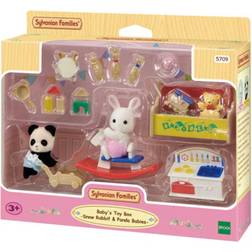 Sylvanian Families Baby'S Toy Box -Snow Rabbit & Panda