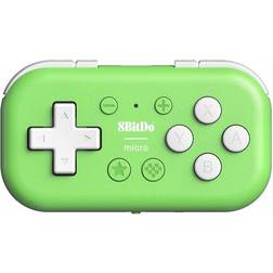 8Bitdo Micro Bluetooth Gamepad Pocket-sized Mini Controller for Switch, Android, and Raspberry Pi, Support Keyboard Mode Green