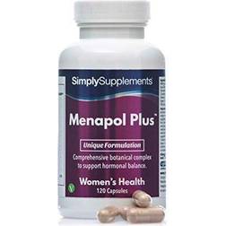 Simply Supplements Menapol Plus for Hormonal SOYA Isoflavones Siberian Ginseng