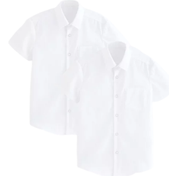 George for Good Boy's Short Sleeve School Shirt 2-pack - White