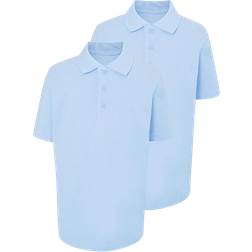 George for Good Boy's School Polo Shirts 2-pack - Light Blue