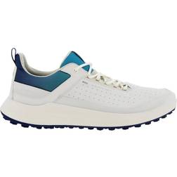 ecco Golf Core Mesh Shoes White/White/Blue Depths/Caribbean