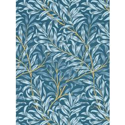 William Morris Boughs Wallpaper Denim Blue W0172/01