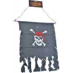 Bristol Novelty Pirate Banner Distressed Fabric