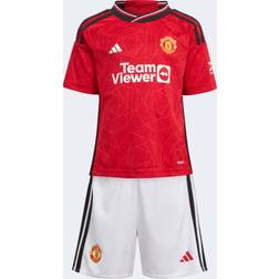 adidas 2023-24 Manchester United Toddlers Home Mini Kit, 2T