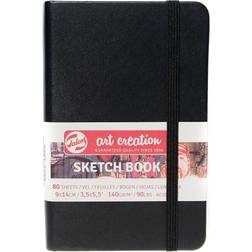 Talens Art Creation Sketchbook Black 9x14cm 140g 80 sheets