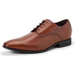 Geox Men's Oxfords Shoes, Dk Cognac