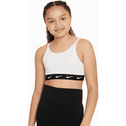 Nike Dri-Fit Big Kids Sports Bras Girls white