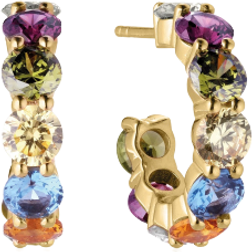 Sif Jakobs Belluno Creolo Earrings - Gold/Multicolour