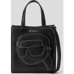 Karl Lagerfeld K/ikonik Rock Small Tote Bag, Woman, Black, Size: One size