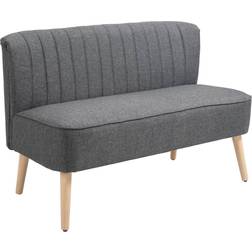 Homcom Linen-Feel Double Sofa 117cm 2 Seater