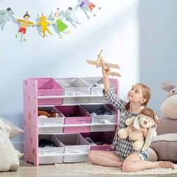 ZONEKIZ Storage Unit with 9 Removable Storage Baskets For Nursery Playroom