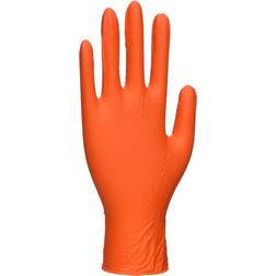Portwest Nitrile HD Disposable Gloves Pk100 Orange